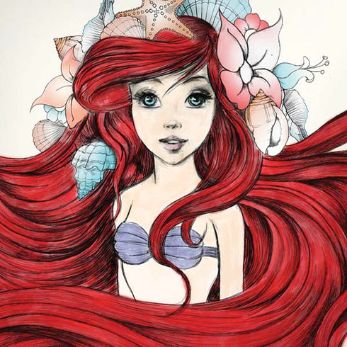 Disney The Little Mermaid Ariel Illustration iPhone XS Max Skin