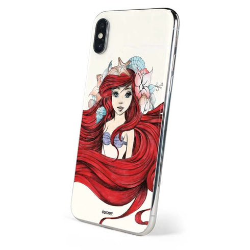 Disney The Little Mermaid Ariel Illustration iPhone XS Skin