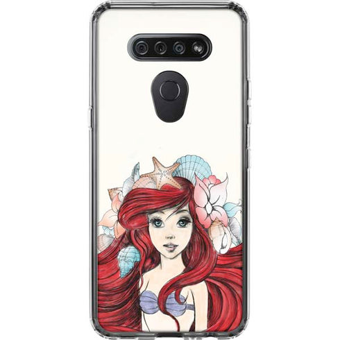Disney The Little Mermaid Ariel Illustration LG K51/Q51 Clear Case