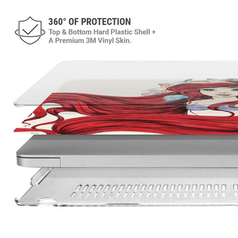 Disney The Little Mermaid Ariel Illustration MacBook Air 13in M1 (2021) Case plus Skin