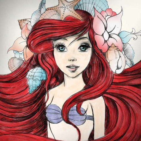 Disney The Little Mermaid Ariel Illustration Moto G6 Skin