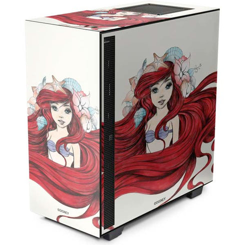 Disney The Little Mermaid Ariel Illustration NZXT H510 Compact ATX Mid-Tower Case Skin