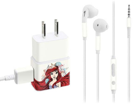 Disney The Little Mermaid Ariel Illustration Phone Charger Skin
