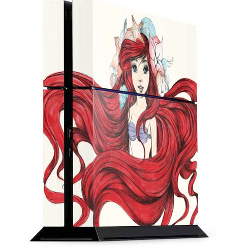 Disney The Little Mermaid Ariel Illustration PS4 Console Skin