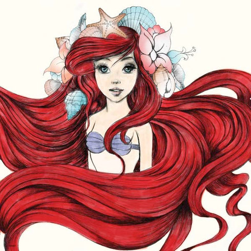 Disney The Little Mermaid Ariel Illustration PS4 Pro/Slim Controller Skin
