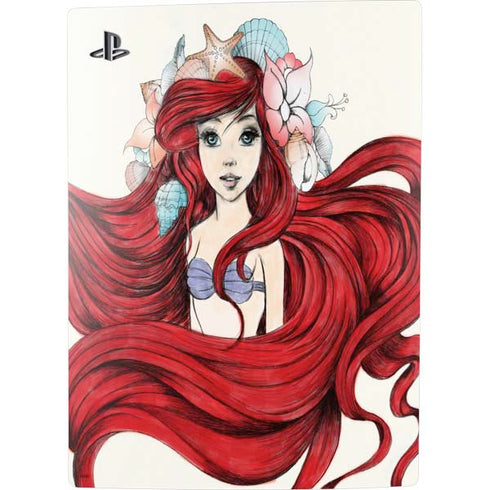 Disney The Little Mermaid Ariel Illustration PS5 Digital Edition Console Skin