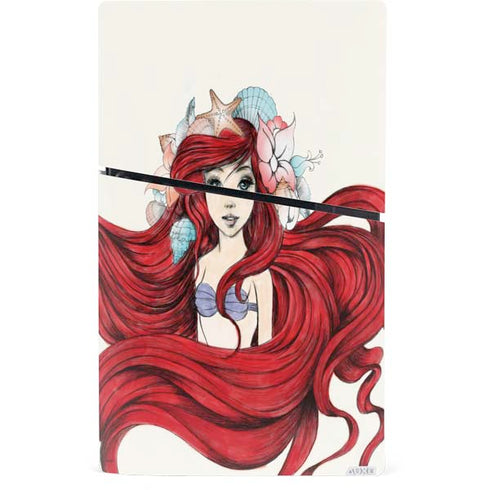 Disney The Little Mermaid Ariel Illustration PS5 Slim Digital Edition Console Skin