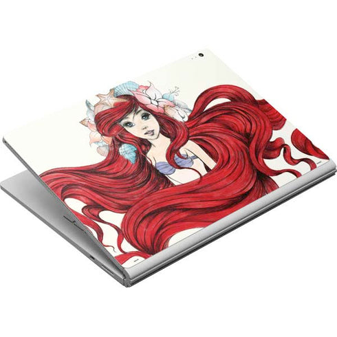 Disney The Little Mermaid Ariel Illustration Surface Book Skin