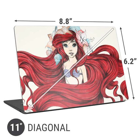 Disney The Little Mermaid Ariel Illustration Universal Laptop 11in (8.8 x 6.2in) Skin