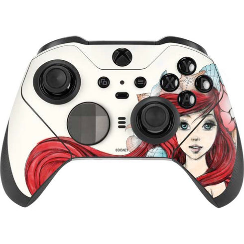 Disney The Little Mermaid Ariel Illustration Xbox Elite Wireless Controller Series 2 Skin