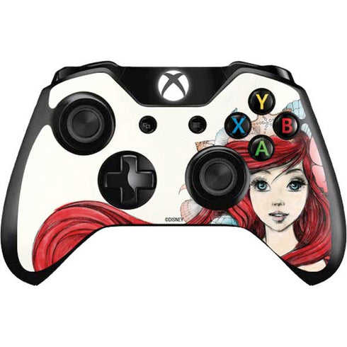 Disney The Little Mermaid Ariel Illustration Xbox One Controller Skin