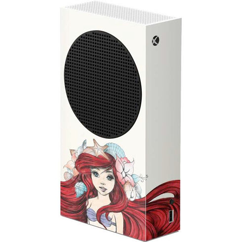Disney The Little Mermaid Ariel Illustration Xbox Series S Console Skin