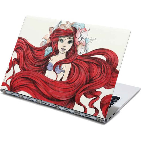 Disney The Little Mermaid Ariel Illustration Yoga 910 2-in-1 14in Touch-Screen Skin