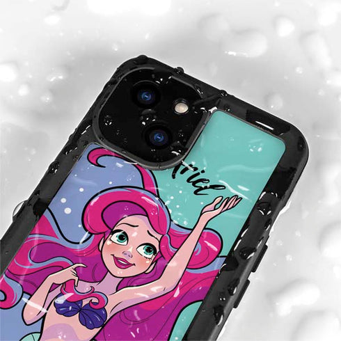 Disney Princess Ariel Art iPhone 13 Mini Waterproof Case