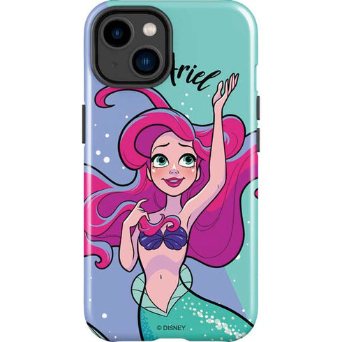 Disney Princess Ariel Art iPhone 14 Plus Impact Case