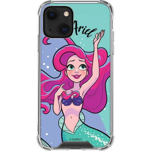 Disney Princess Ariel Art iPhone 14 Plus Clear Case