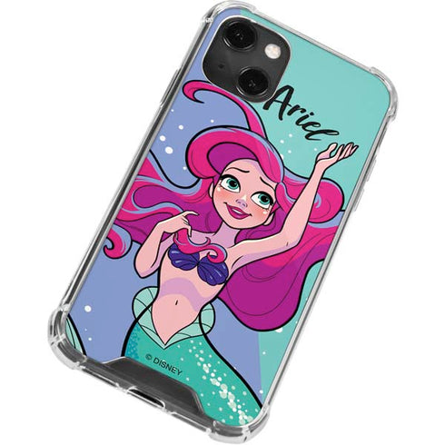 Disney Princess Ariel Art iPhone 14 Plus Clear Case