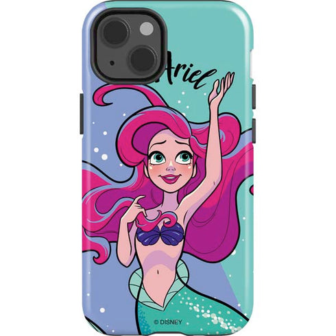 Disney Princess Ariel Art iPhone 14 Impact Case