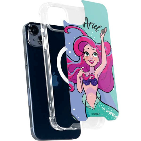 Disney Princess Ariel Art iPhone 14 Plus MagSafe Case