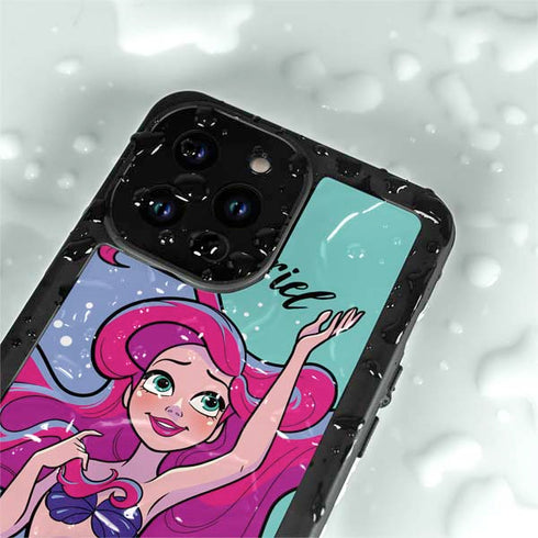 Disney Princess Ariel Art iPhone 14 Pro Max Waterproof Case