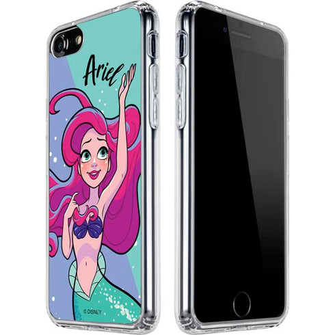 Disney Princess Ariel Art iPhone SE (2nd & 3rd Gen) Clear Case