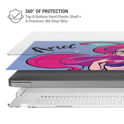 Disney Ariel MacBook Pro 16in (2021-25) Case plus Skin