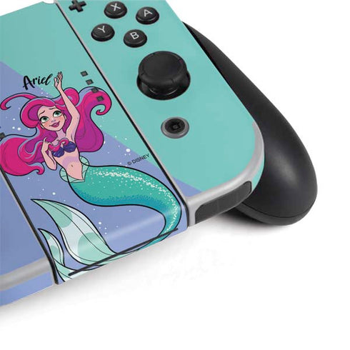 Disney Princess Ariel Art Nintendo Switch OLED (2021) Skin