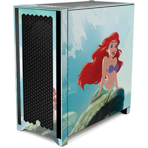 Disney The Little Mermaid Ariel Part of Your World Corsair 4000D Tempered Glass Mid-Tower ATX Case Skin