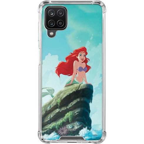 Disney The Little Mermaid Ariel Part of Your World Galaxy A12 Clear Case