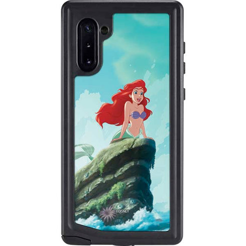 Disney The Little Mermaid Ariel Part of Your World Galaxy Note 10 Waterproof Case