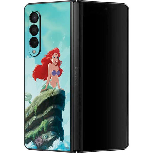 Disney The Little Mermaid Ariel Part of Your World Galaxy Z Fold3 5G Skin