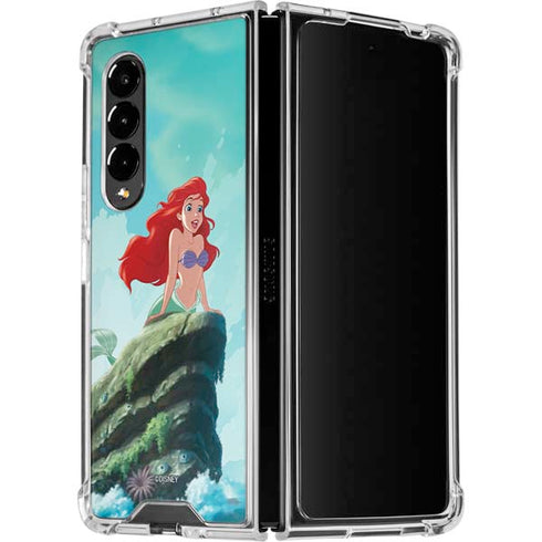 Disney The Little Mermaid Ariel Part of Your World Galaxy Z Fold4 5G Clear Case