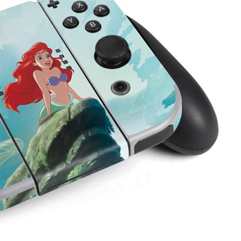 Disney The Little Mermaid Ariel Part of Your World Nintendo Switch OLED (2021) Skin