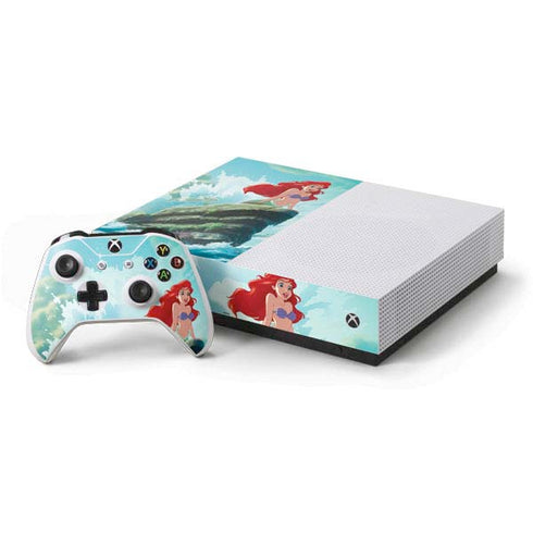 Disney The Little Mermaid Ariel Part of Your World Xbox One S All-Digital Edition Bundle Skin