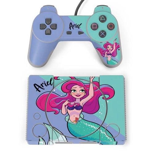 Disney Princess Ariel Art PlayStation Classic Bundle Skin