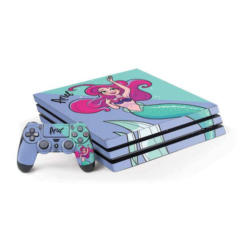 Disney Princess Ariel Art PS4 Pro Bundle Skin