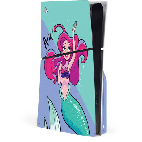 Disney Ariel PS5 Slim Disk Console Skin