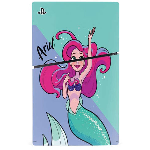 Disney Ariel PS5 Slim Digital Edition Bundle Skin
