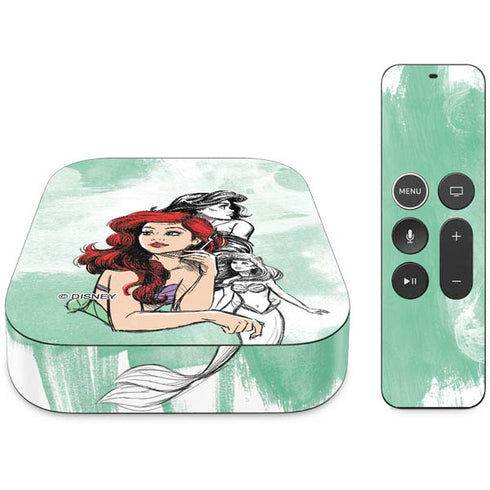 Disney Princess Ariel Sketch Art Apple TV Skin