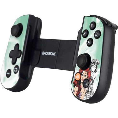 Disney Princess Ariel Sketch Art Backbone One for iPhone Game Controller Skin