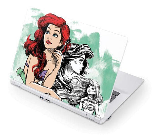 Disney Princess Ariel Sketch Art Acer Chromebook Skin