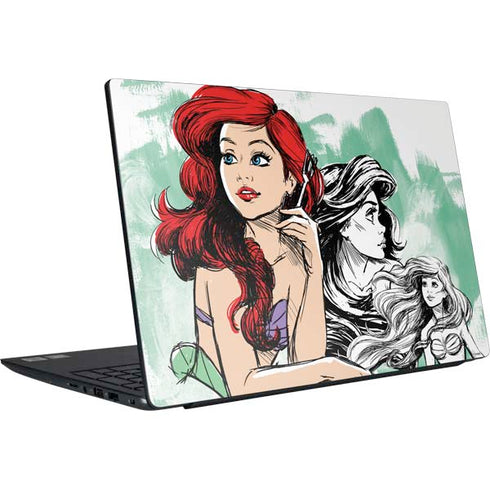 Disney Princess Ariel Sketch Art Dell Vostro Skin