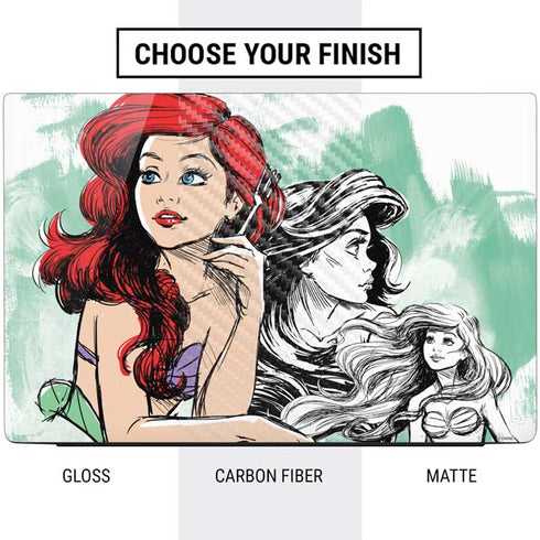 Disney Princess Ariel Sketch Art Dell Vostro Skin