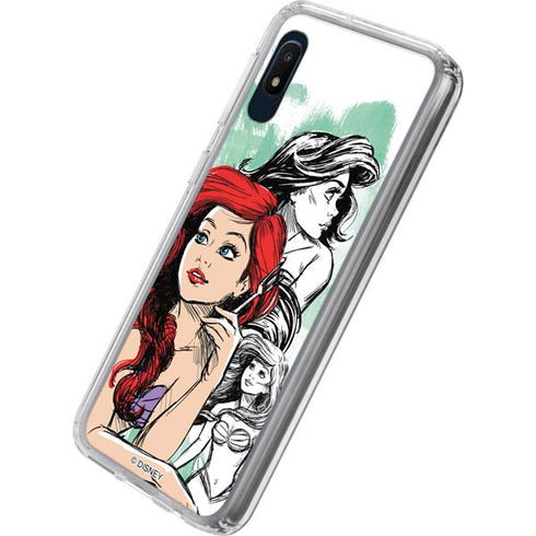 Disney Princess Ariel Sketch Art Galaxy A10e Clear Case