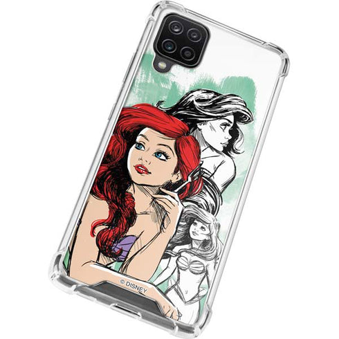 Disney Princess Ariel Sketch Art Galaxy A12 Clear Case