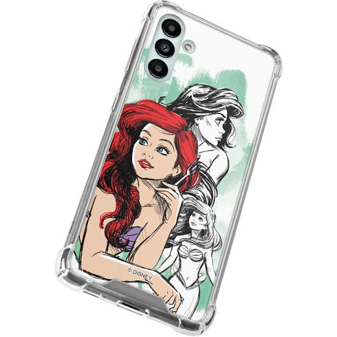 Disney Princess Ariel Sketch Art Galaxy A13 5G Clear Case