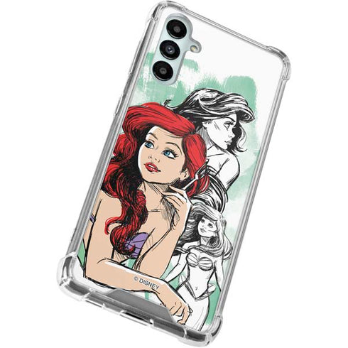 Disney Princess Ariel Sketch Art Galaxy A15 5G Clear Case