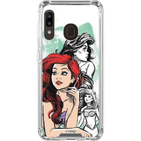 Disney Princess Ariel Sketch Art Galaxy A30 Clear Case