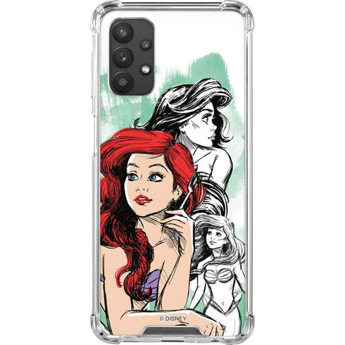 Disney Princess Ariel Sketch Art Galaxy A32 5G Clear Case