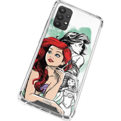 Disney Princess Ariel Sketch Art Galaxy A32 5G Clear Case